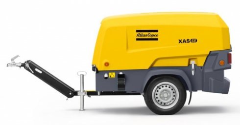 Sprężarka śrubowa przewoźna Atlas Copco XAS 68 Kd